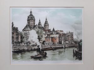 Roger Hebbelinck - Amsterdam "sint Nikolaas". Met echtheidscertificaat. kopen? Bied vanaf 75!