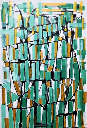 Natia Antadze - "Komposition Verbindung " verkocht voor € 120!