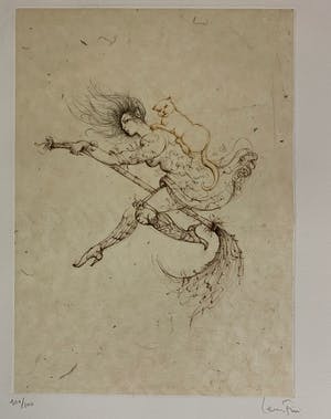 Leonor Fini - Aquatint La Sorcière sur le Balai kopen? Bied vanaf 75!
