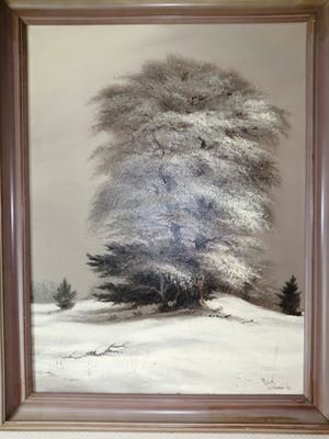 Reint Withaar - winterlandschap kopen? Bied vanaf 250!