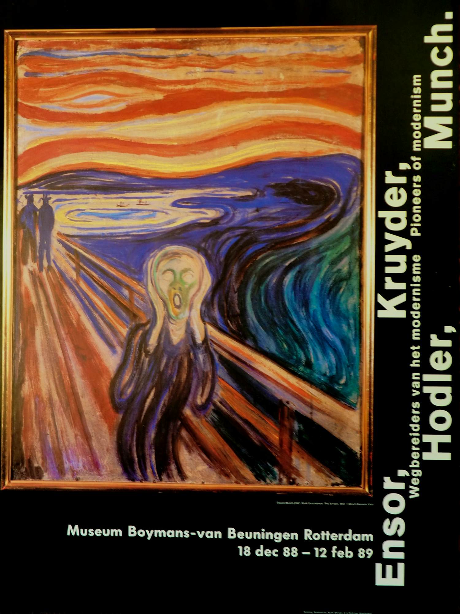 Edvard Munch - tentoonstellingsaffiche verkocht voor € 20!