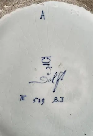 Porceleyne Fles - Delftsblauwe platelen gelobte kom of schaal kopen? Bied vanaf 1!