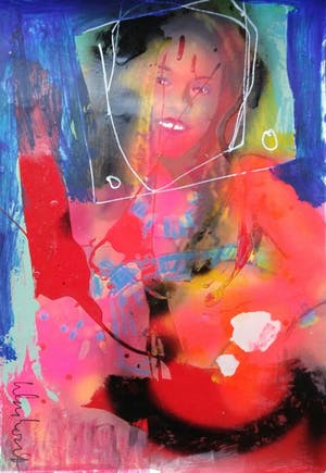 Peter Klashorst - Gemengde techniek - Handgesigneerd !!! kopen? Bied vanaf 80!