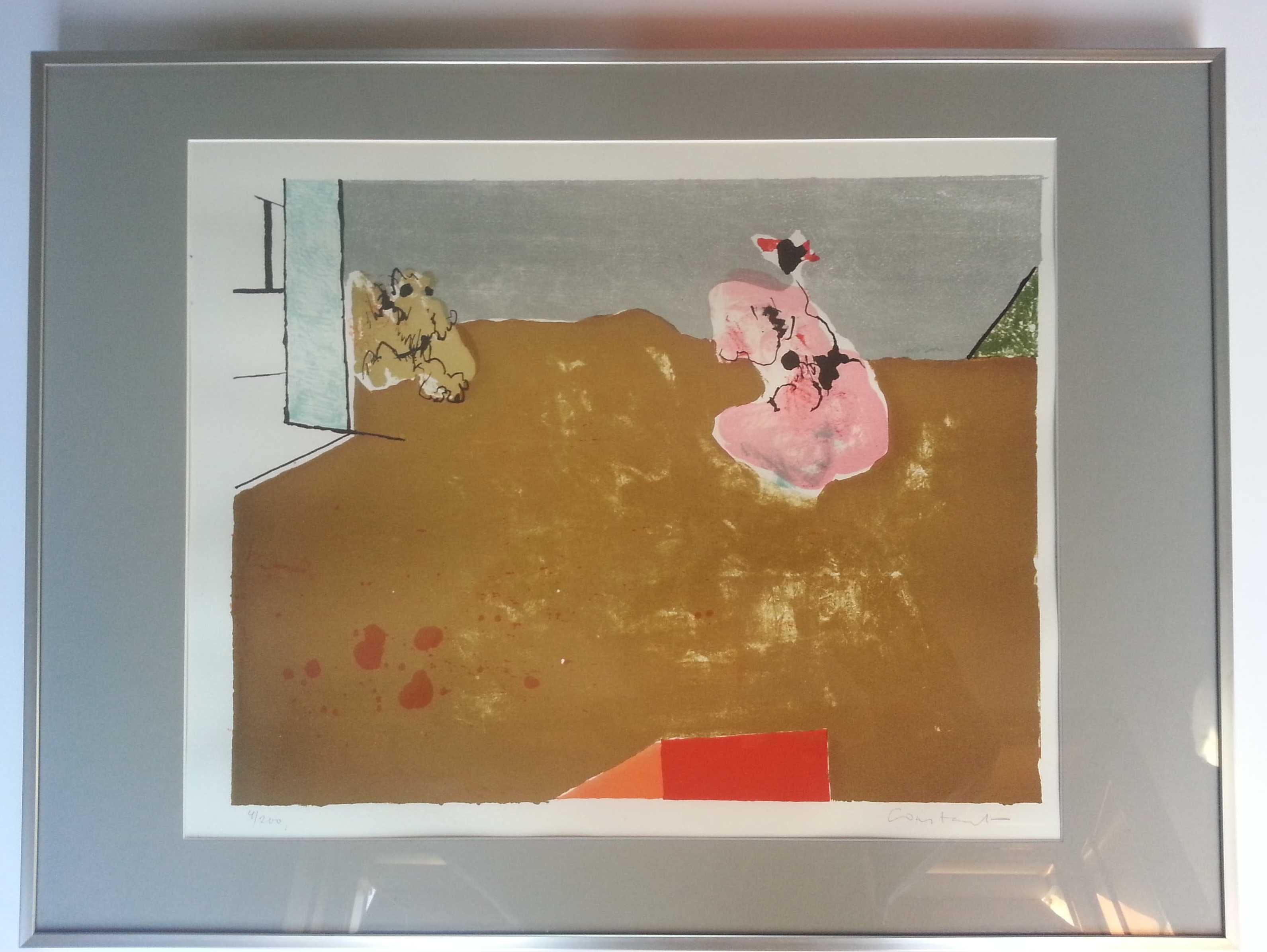 Constant - Vrouw en hond- Litho-1965 kopen? Bied vanaf 295!