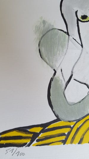 Corneille - BIEDEN VANAF 1 EURO Zeefdruk uit 1975 "L'extase" kopen? Bied vanaf 1!