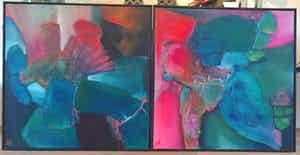 Joel Lammerink - Groot 2-luik van Joel Lammerink - Overwelming verkocht voor € 280!