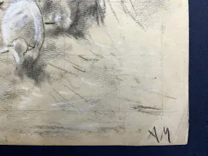 Anton Mauve (sr.) - Schapenherder met kudde schapen in winters landschap tussen bomen kopen? Bied vanaf 320!