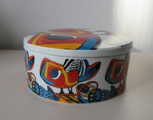 Plateelfabriek Schoonhoven N.V. - Koektrommel met Cobra stijl decoratie kopen? Bied vanaf 27!