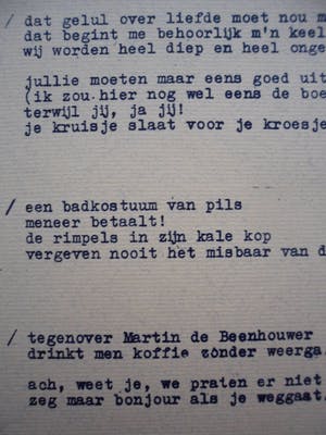 Hans Rietveld - Map met 9 zeefdrukken van Hans Rietveld en teksten van Ruth Bouman kopen? Bied vanaf 15!