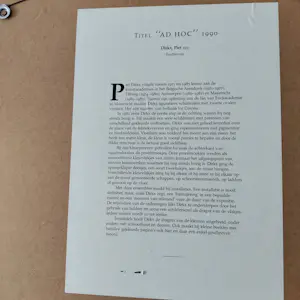 Piet Dirkx - Ad Hoc kopen? Bied vanaf 50!