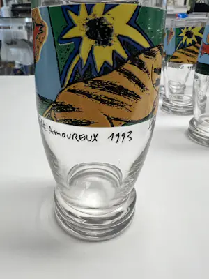 Corneille - Set van 12 glazen Tigres Amoureux (Verliefde tijgers) kopen? Bied vanaf 48!