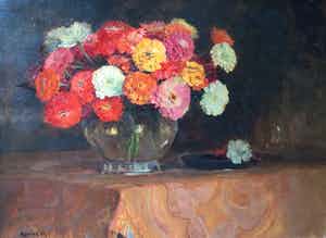 Oscar Mendlik - C5238-1, Bloemstilleven verkocht voor € 200!