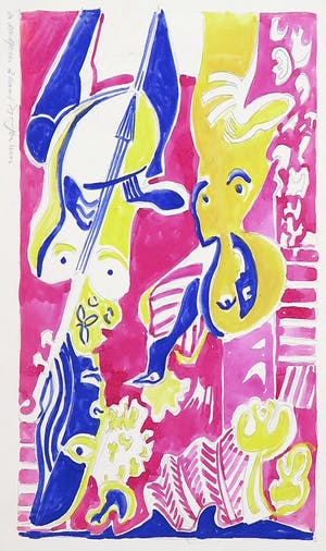 Joe Wols - Lot van vier tekeningen op papier, Diverse voorstellingen kopen? Bied vanaf 1!