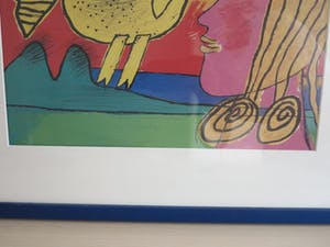 Corneille - La lune accompagne de L'oiseau - gesigneerde zeefdruk - épreuve d'artiste kopen? Bied vanaf 160!