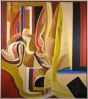 Han Sterk - Olieverf op paneel, Z.T. Abstracte compositie - Ingelijst (Zeer groot) kopen? Bied vanaf 1!