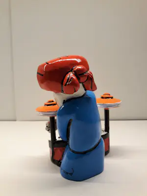 Herman Brood - Sculptuur van Kunsthars DE DRUMMER kopen? Bied vanaf 10!