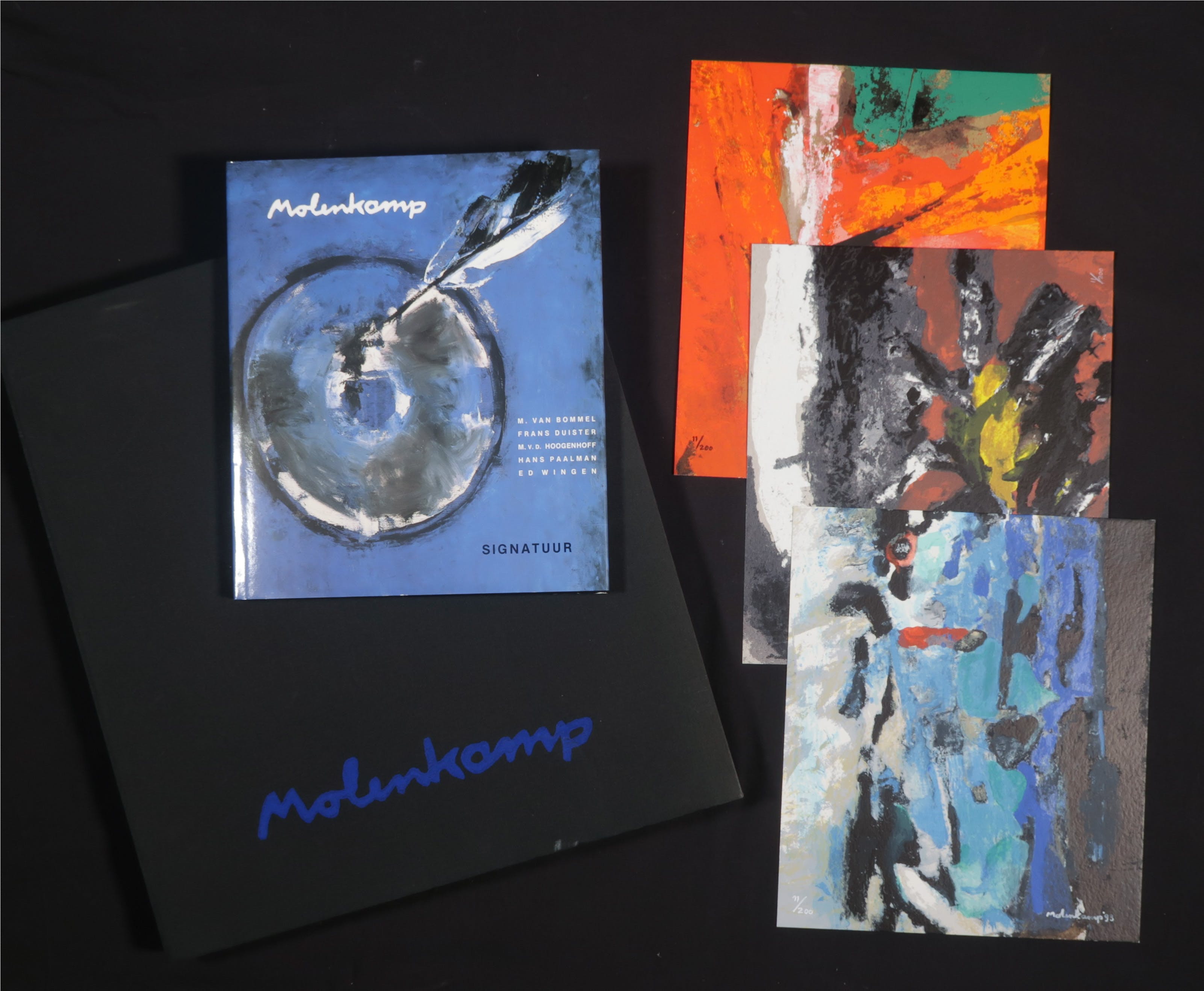 Nico Molenkamp - Portfolio met 3 zeefdrukken en boek, Signatuur kopen? Bied vanaf 1!