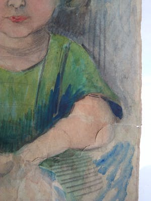 Niet of onleesbaar gesigneerd - Portret van een meisje kopen? Bied vanaf 10!