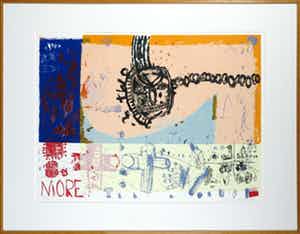 Rik van Iersel - Litho, More cirpudu - Ingelijst verkocht voor € 35!