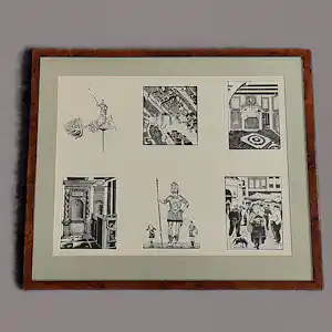 Wim Oepts - in 1934 gemaakte serie houtsnedes "Amsterdam" verkauft für € 60!