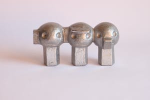 Willy Ceysens - Three wise monkeys brutalist aluminum sculpture. kopen? Bied vanaf 60!