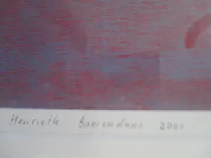 Henriette Boerendans - Houtsnede "De Kolk 6 januari" in mooie Barth lijst! kopen? Bied vanaf 1!