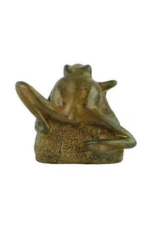 Pierre Chenet - Bronzen beeld van boomkikker op steen kopen? Bied vanaf 95!
