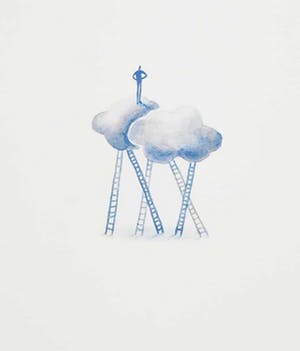 Iris le Rutte - Litho, Wolkenmannetje kopen? Bied vanaf 1!