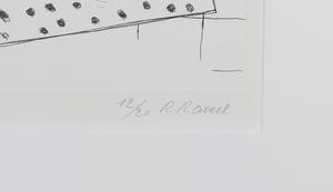 Roger Raveel - Ets, Meer kan ik niet dan griffelen in het niets - Ingelijst kopen? Bied vanaf 1!