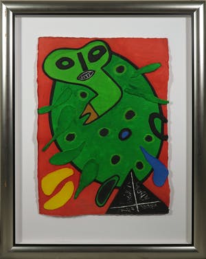 Corneille - Aquagravure op geschept papier, Zonder titel - Ingelijst (Groot) kopen? Bied vanaf 350!