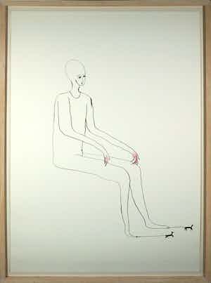 Henk Visch - Litho, Zonder titel - Ingelijst (Groot) verkocht voor € 100!