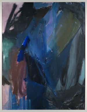 Henk van Doorn - Olieverf op doek, Abstracte compositie - Ingelijst (Groot) verkocht voor € 100!