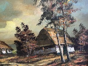 Rick Theunissen - Huisjes aan een zandpad. kopen? Bied vanaf 1!
