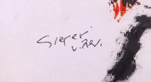 Fred Sieger - Gemengde techniek op papier, Visions of my garden - Ingelijst kopen? Bied vanaf 50!