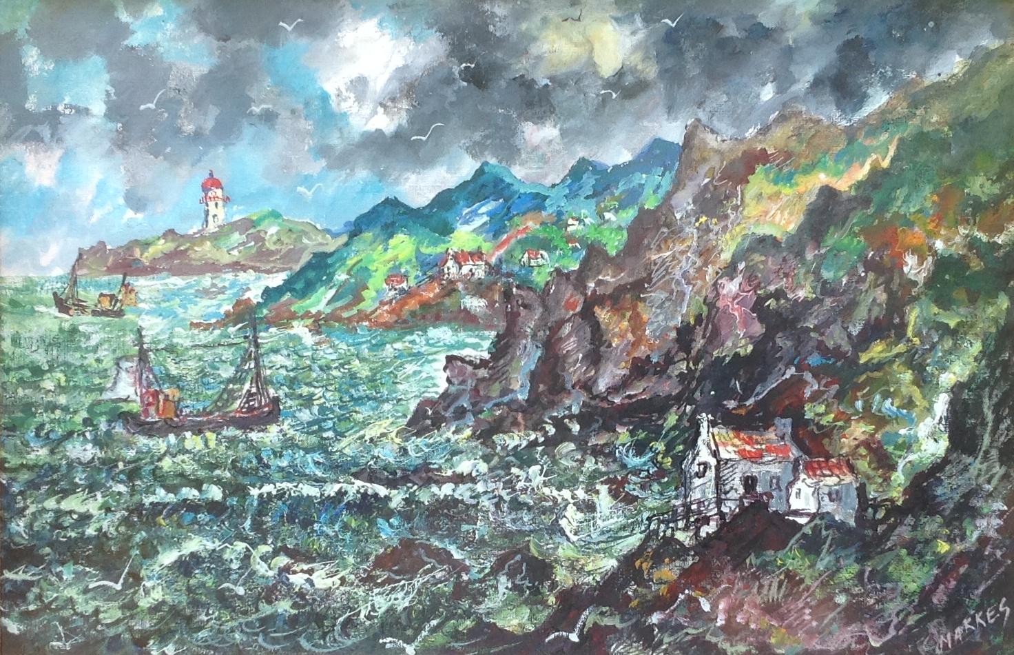 Jan Makkes - C1245 - Schotse kust verkocht voor € 100!