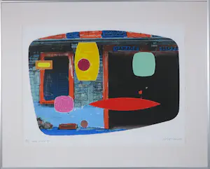 Jelis van Dolderen - 5 zeefdrukken op papier, Hotel Ripotot - Ingelijst kopen? Bied vanaf 80!