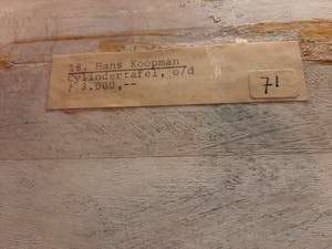 Hans Koopman - Cilinder-tafel kopen? Bied vanaf 300!