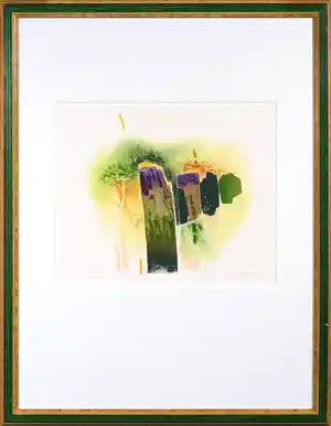 Francis Mean - Ets en aquatint, Le tere - Ingelijst verkocht voor € 40!