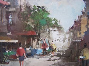 Harry Koolen - Frans Stadsgezicht kopen? Bied vanaf 60!