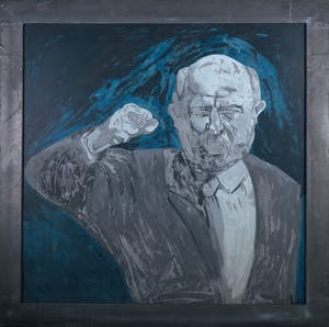 Jan Bollaert - Gemengde techniek op board, Rechts - Ingelijst (Zeer Groot) kopen? Bied vanaf 1!