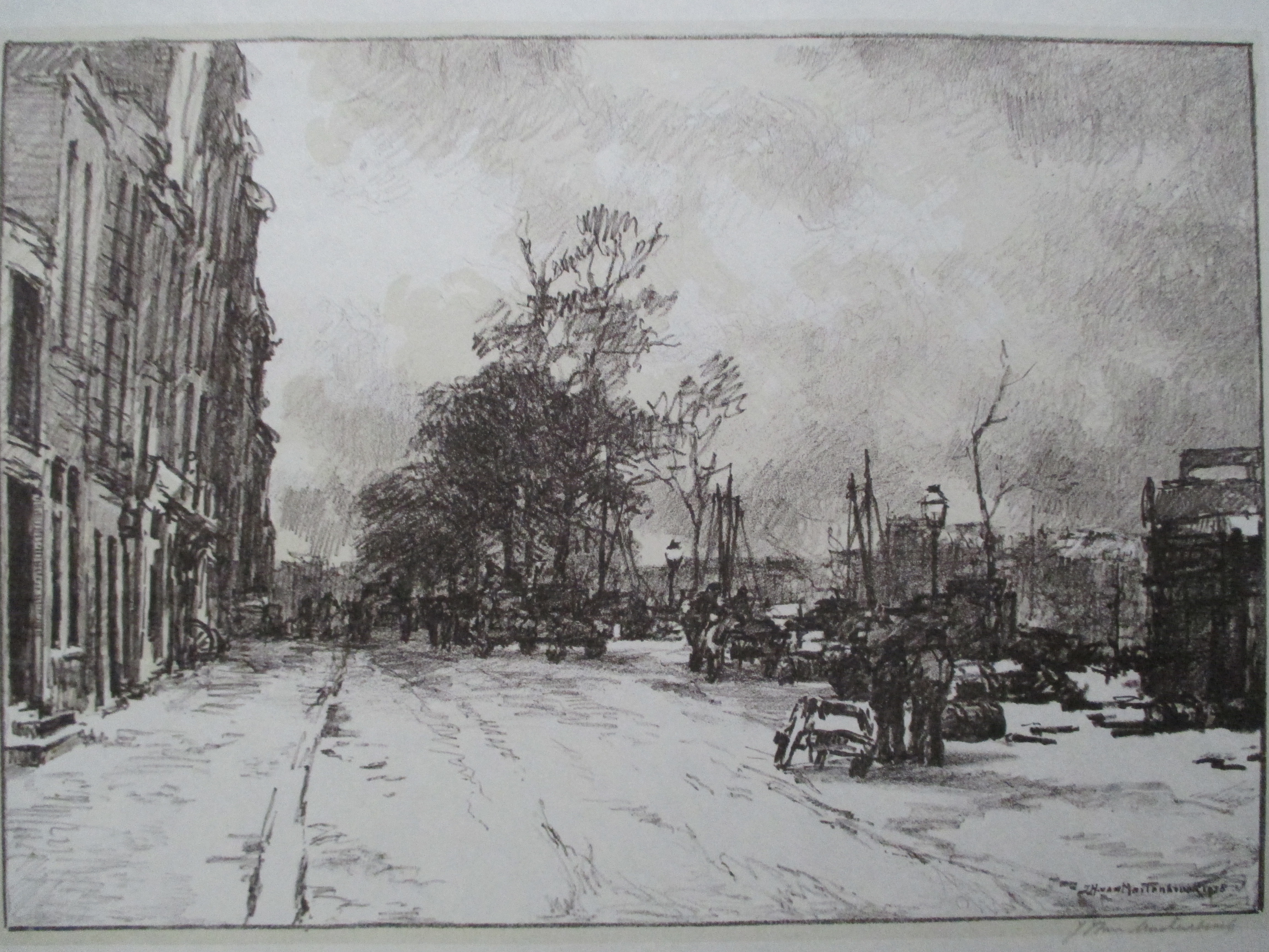 Johan Hendrik van Mastenbroek - litho stadsgezicht 1938 kopen? Bied vanaf 40!