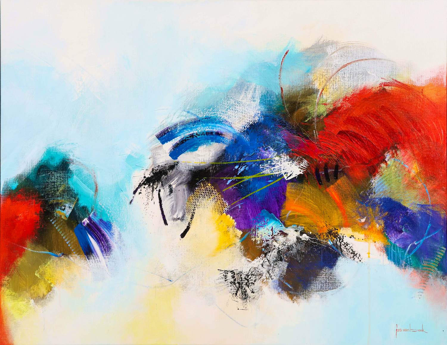 Jos van Beek - Abstract kopen? Bied vanaf 300!