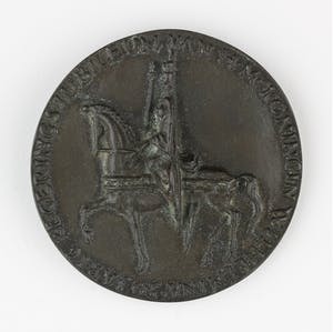 Loekie Metz - Bronzen penning: Regeringsjubileum Koningin Wilhelmina, 1948 kopen? Bied vanaf 65!