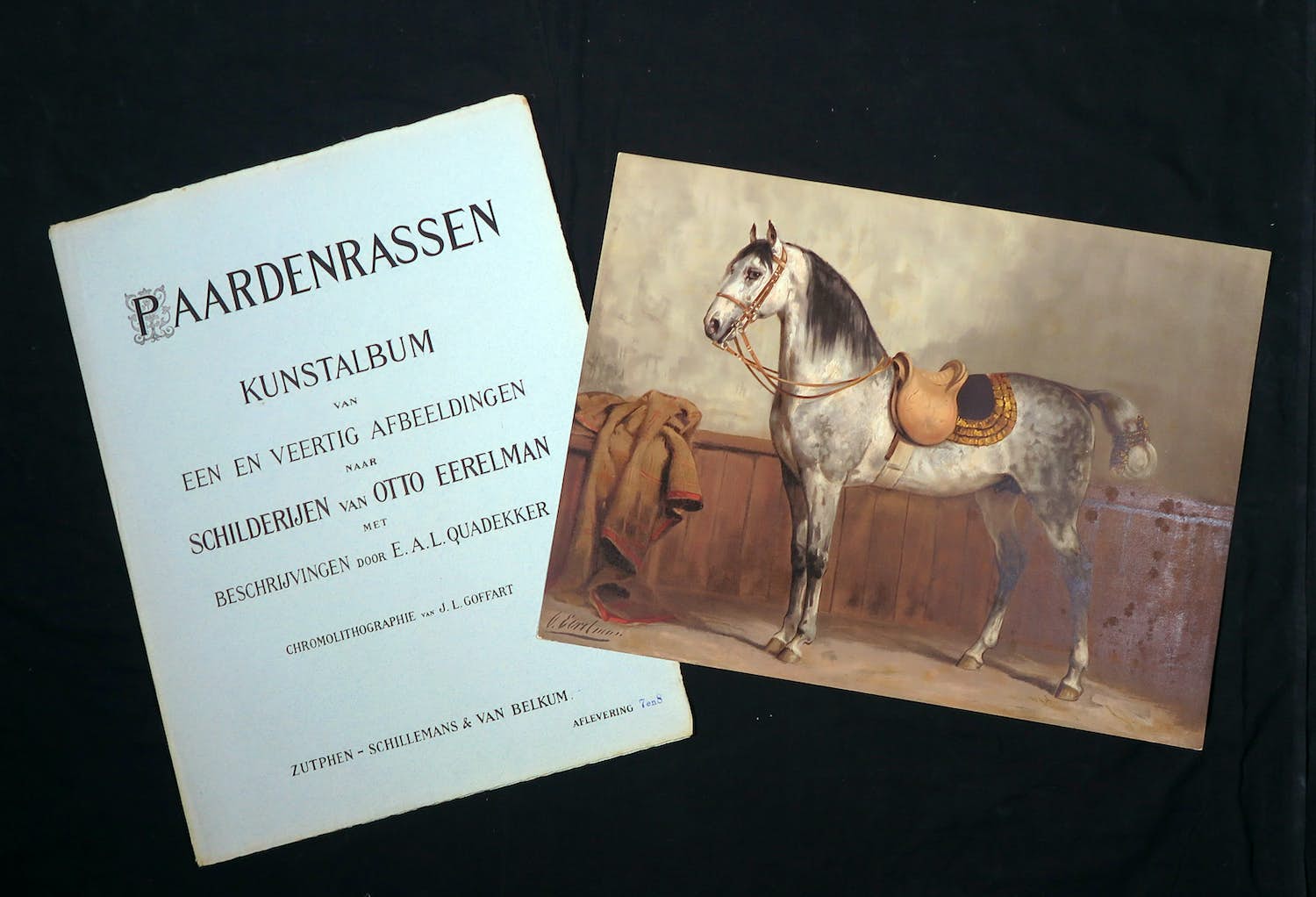 Otto Eerelman - Chromolithografie, Kunstalbum Het Lippizanerpaard kopen? Bied vanaf 80!