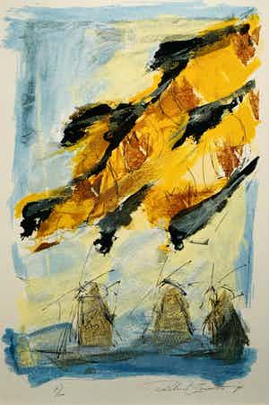 Richard Smeets - Zonder titel maar met lijst! verkocht voor € 135!