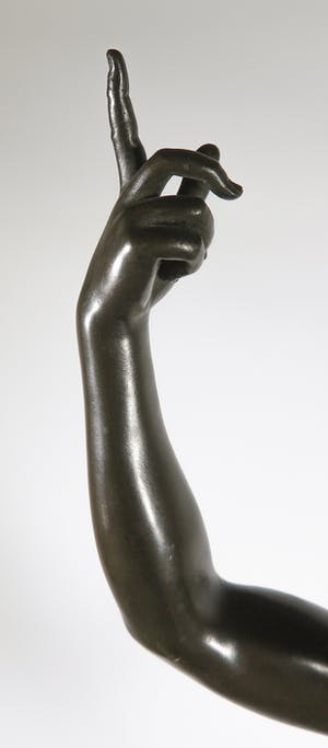 Brons (Onbekend) - Groot indrukwekkend bronzen beeld van Mercurius/Hermes kopen? Bied vanaf 1!