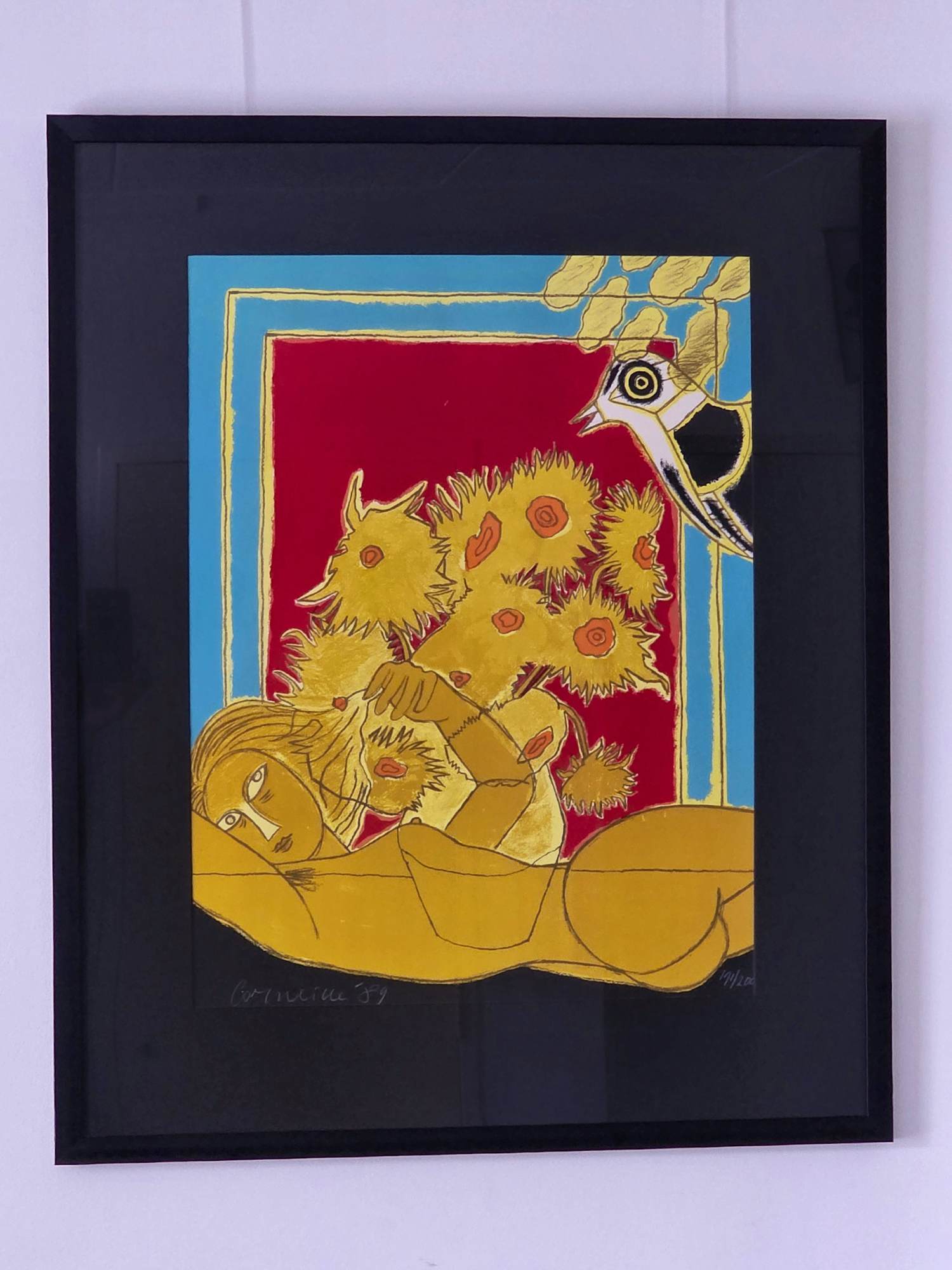 Corneille - Hommage à van Gogh - Gesigneerd - 1989 verkocht voor € 300!