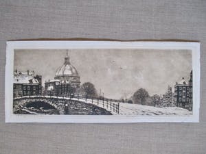 Cornelis Brandenburg - Ets Koepelkerk Amsterdam kopen? Bied vanaf 35!