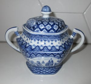 Royal Mosa - Suikerpot en sigarettenbeker servies Lange Lijs kopen? Bied vanaf 1!