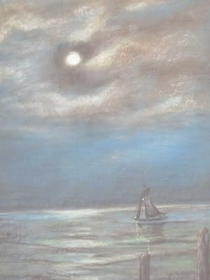 Romke faber - Zeilboot in maannacht kopen? Bied vanaf 1!